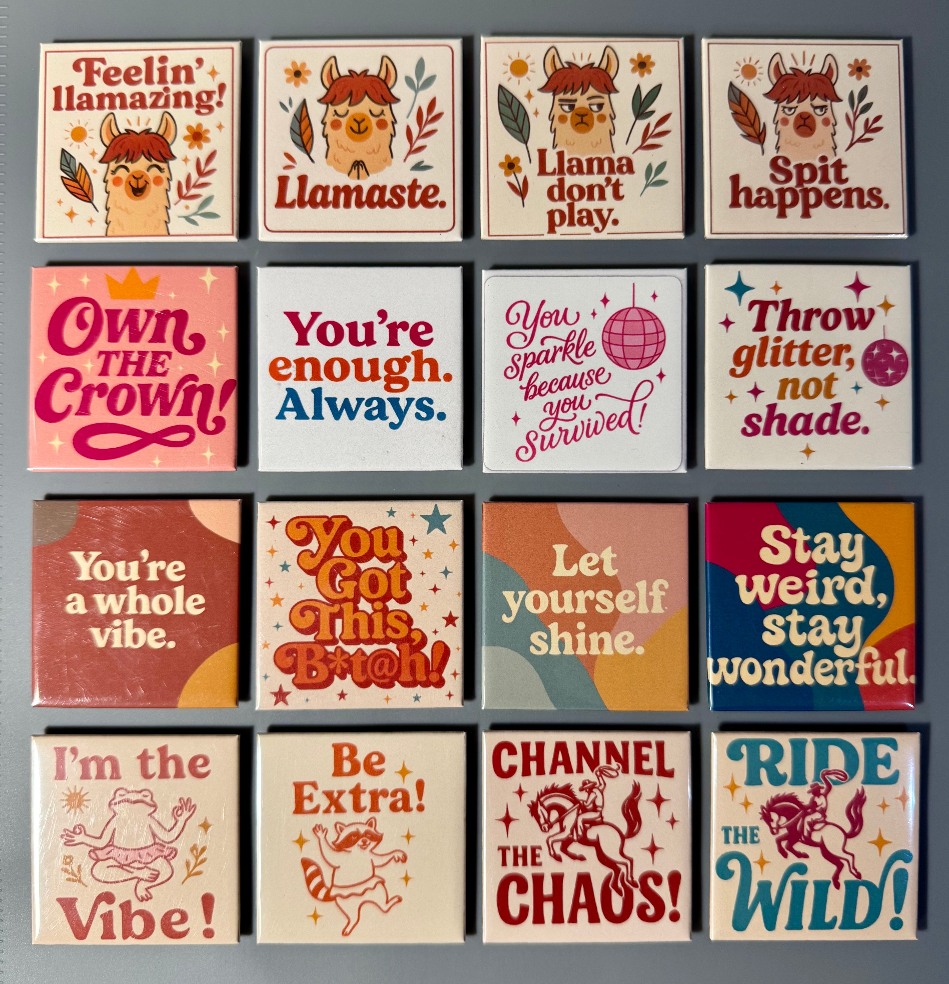 2x2 Snappy Hour Magnets