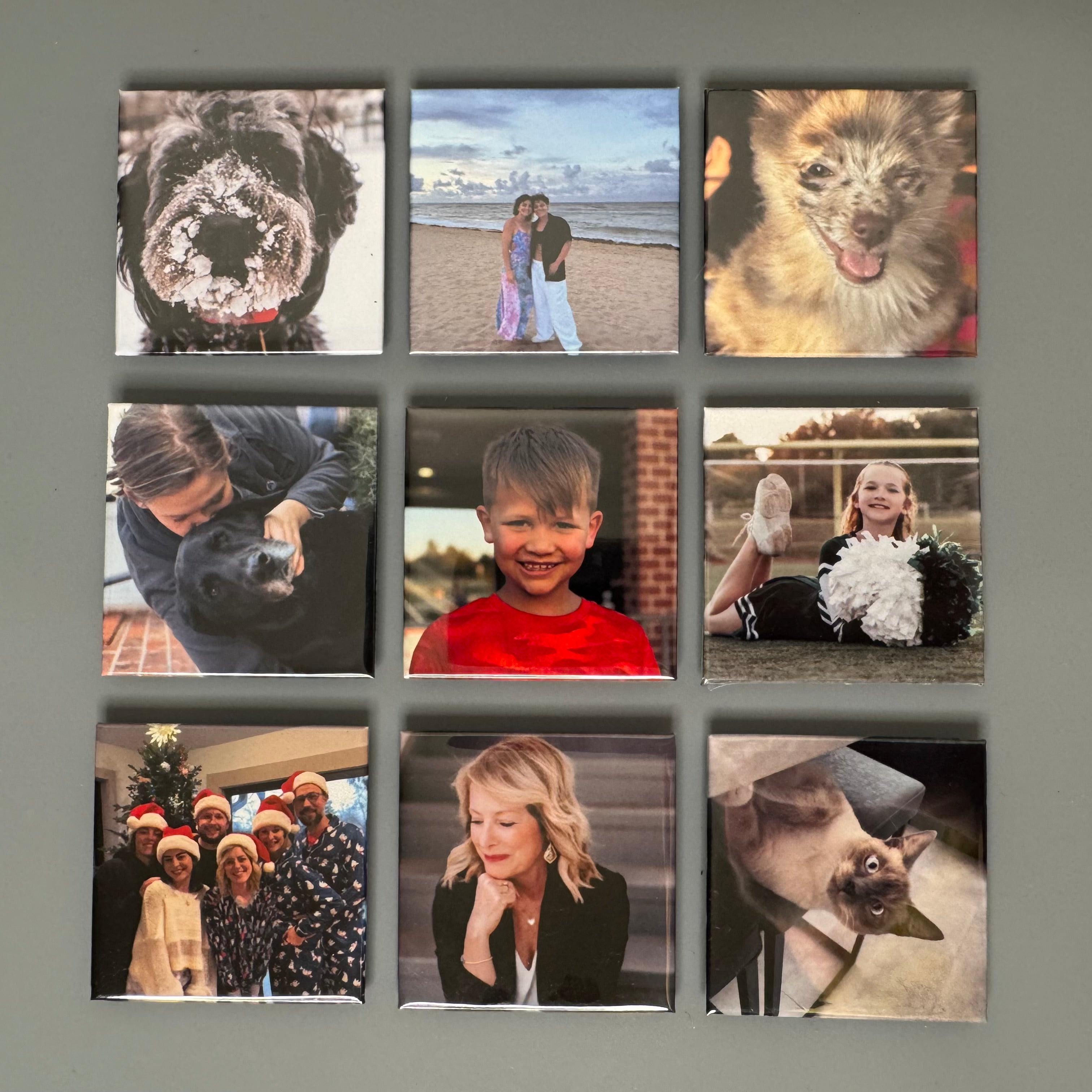 2x2 Custom Photo Magnets (Set of 9)